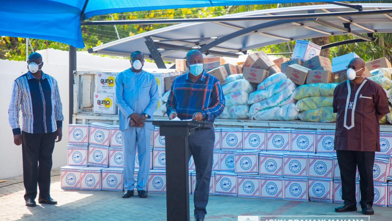 COVID-19: John Mahama ‘feeds’ 20,000 households with food items