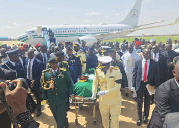 Remains of Former President  Buhari arrive in Nigeria for Burial (Photos)