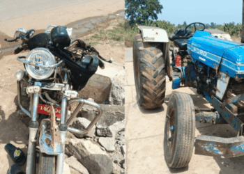 One dead, another in critical condition after motorbike collides with tractor