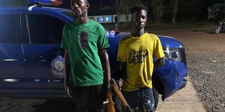 Oti Region: Two arrested for unlawful weapon, ammunition possession