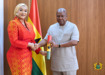 President Mahama swears in Kalsoume Sinare Baffoe as Ghana’s Ambassador to Spain